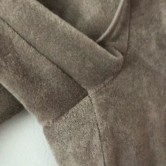 Beyond Yoga Tropez Pull On Pant in Khaki Brown Size Medium Towel Terry Lounge - Picture 6 of 16